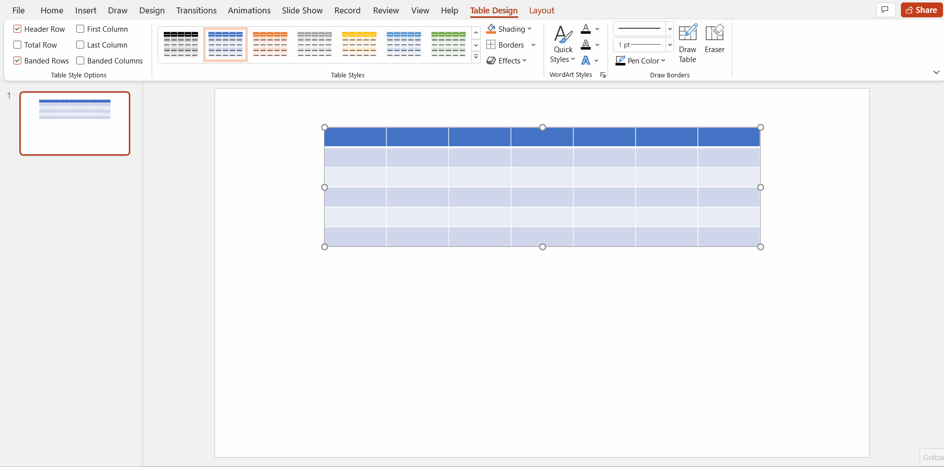 How to Make a Calendar in PowerPoint -3