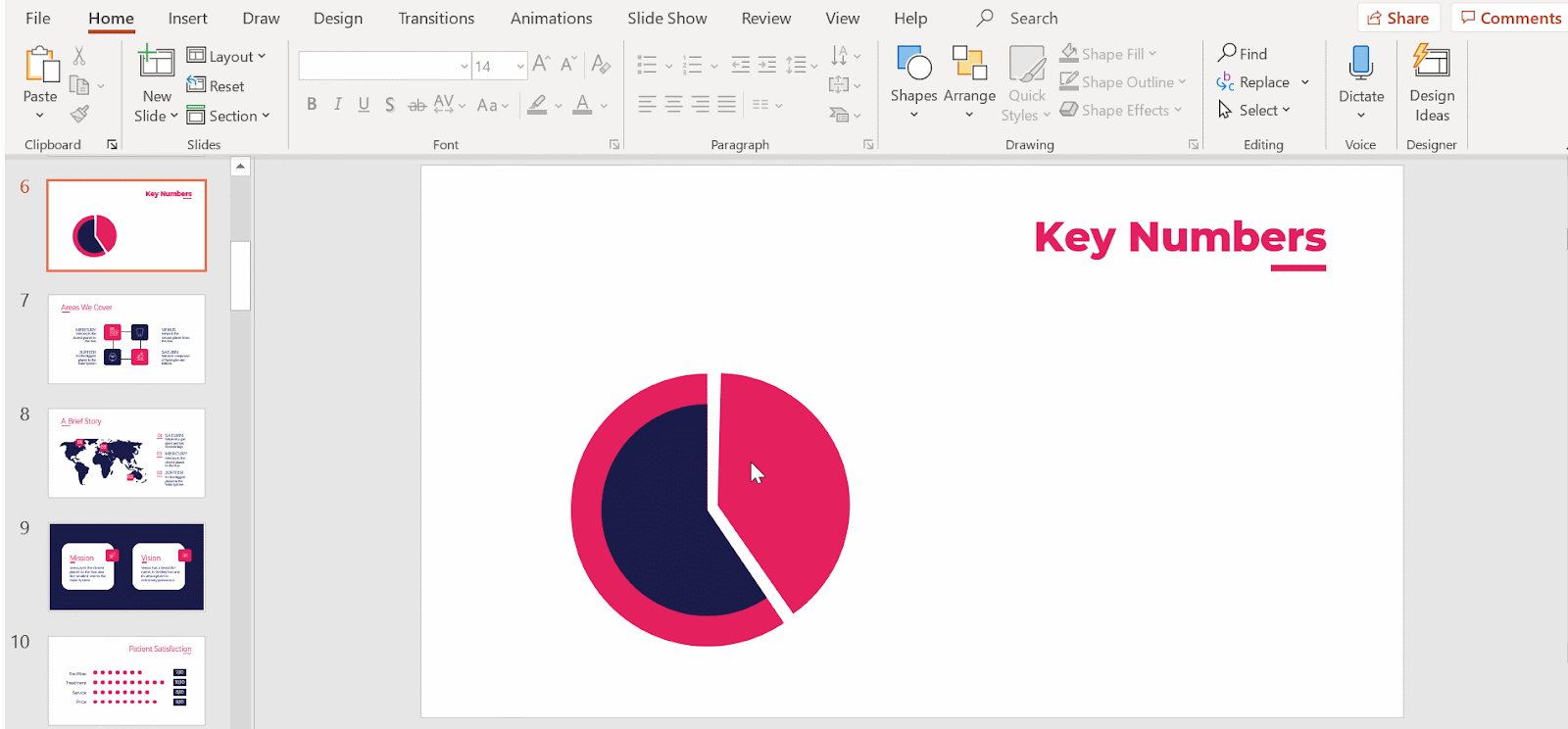 How to Make a Radial Chart in PowerPoint -9