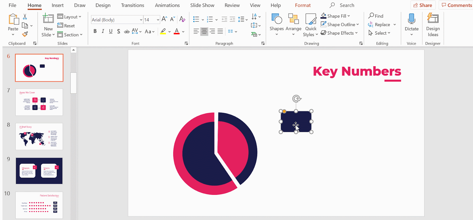 How to Make a Radial Chart in PowerPoint -11