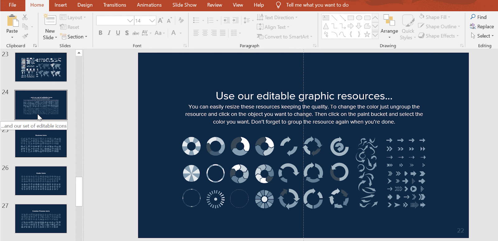 How to Make a Concept Map in PowerPoint -15