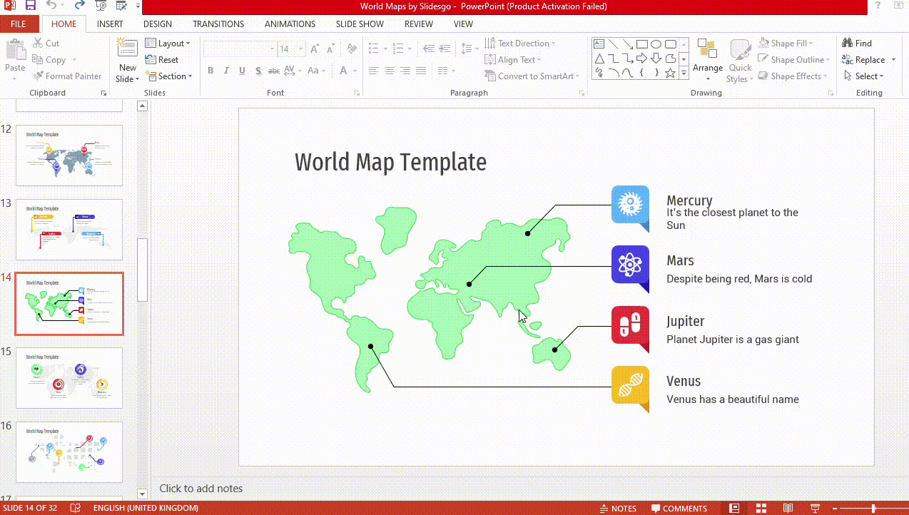 How to create and format maps in PowerPoint -1