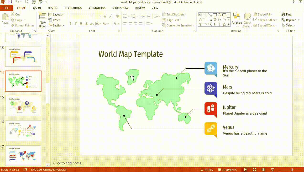 How to create and format maps in PowerPoint -2