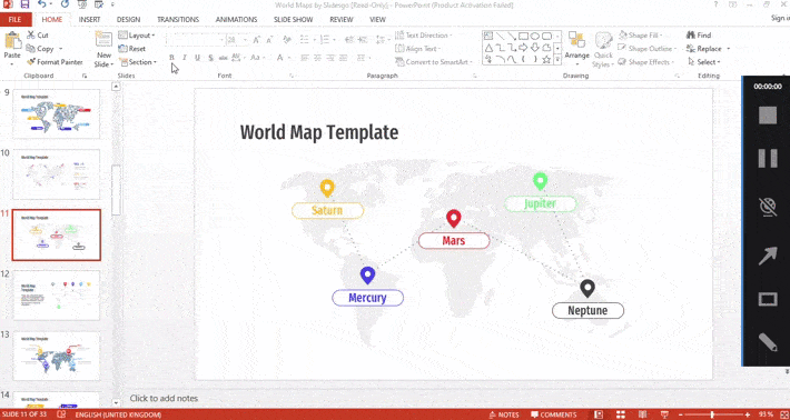 How to create and format maps in PowerPoint -3