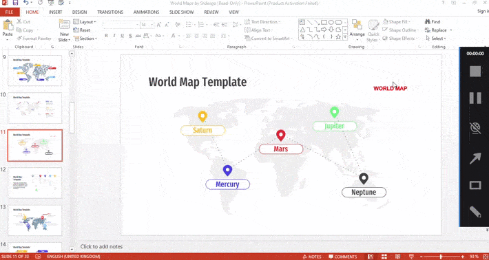 How to create and format maps in PowerPoint -4