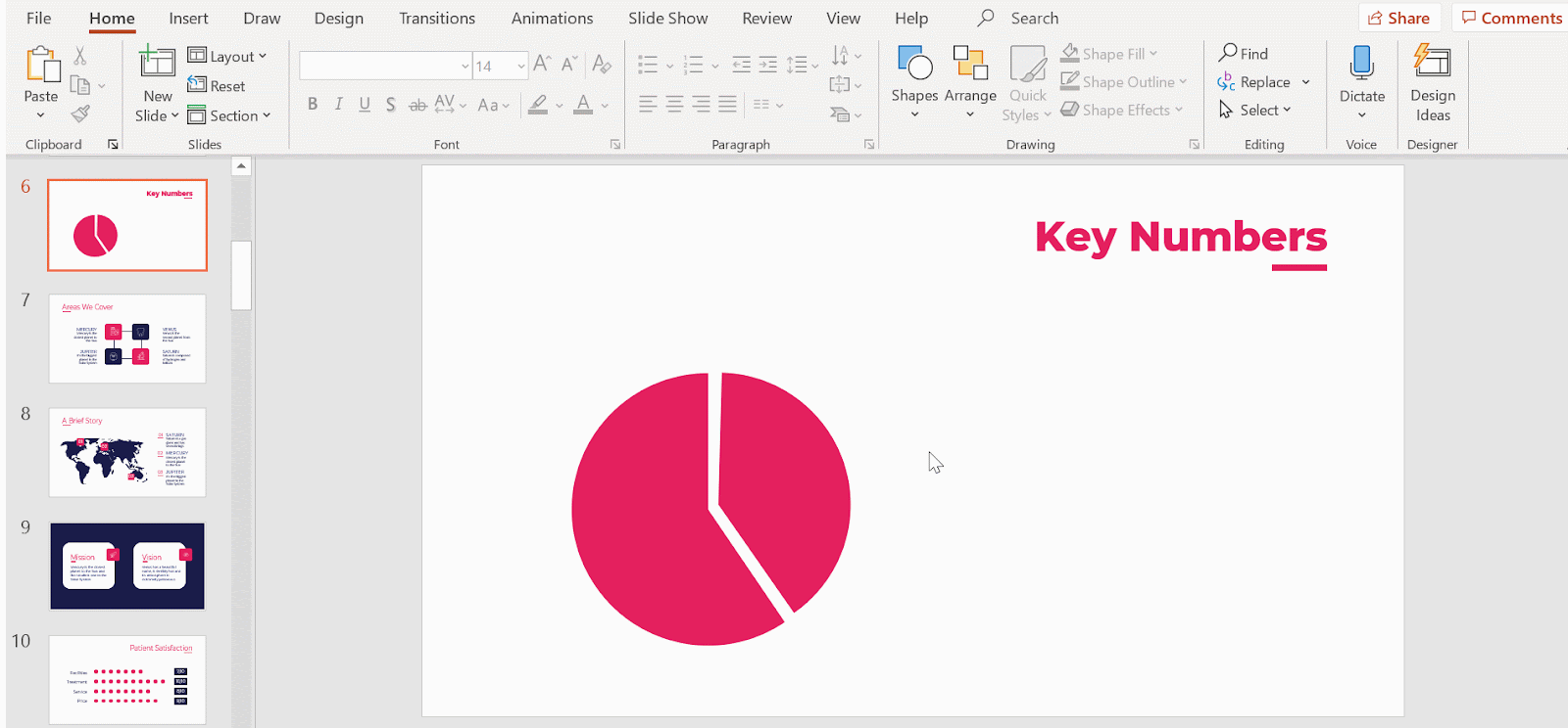 How to Make a Radial Chart in PowerPoint -8