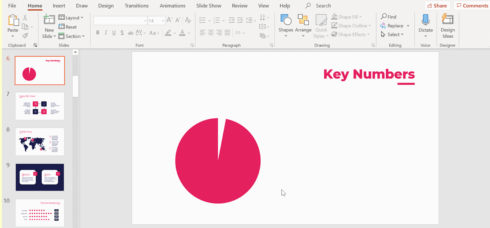 How to Make a Radial Chart in PowerPoint -5