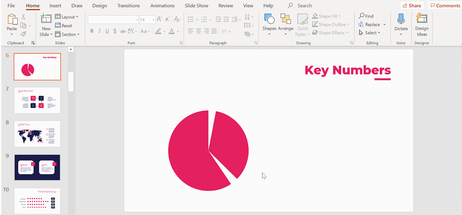 How to Make a Radial Chart in PowerPoint -6