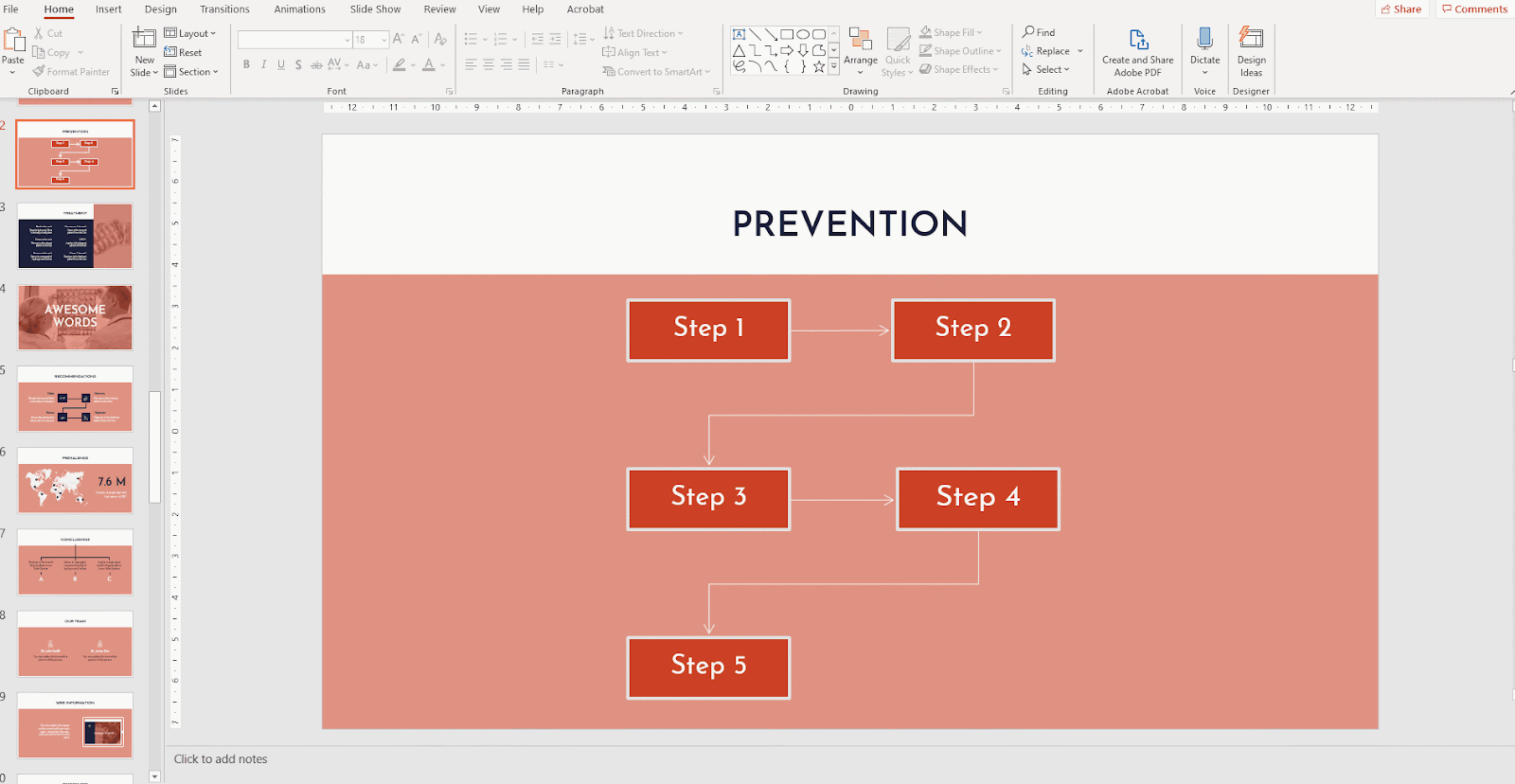 How to Create a Flowchart in PowerPoint -8