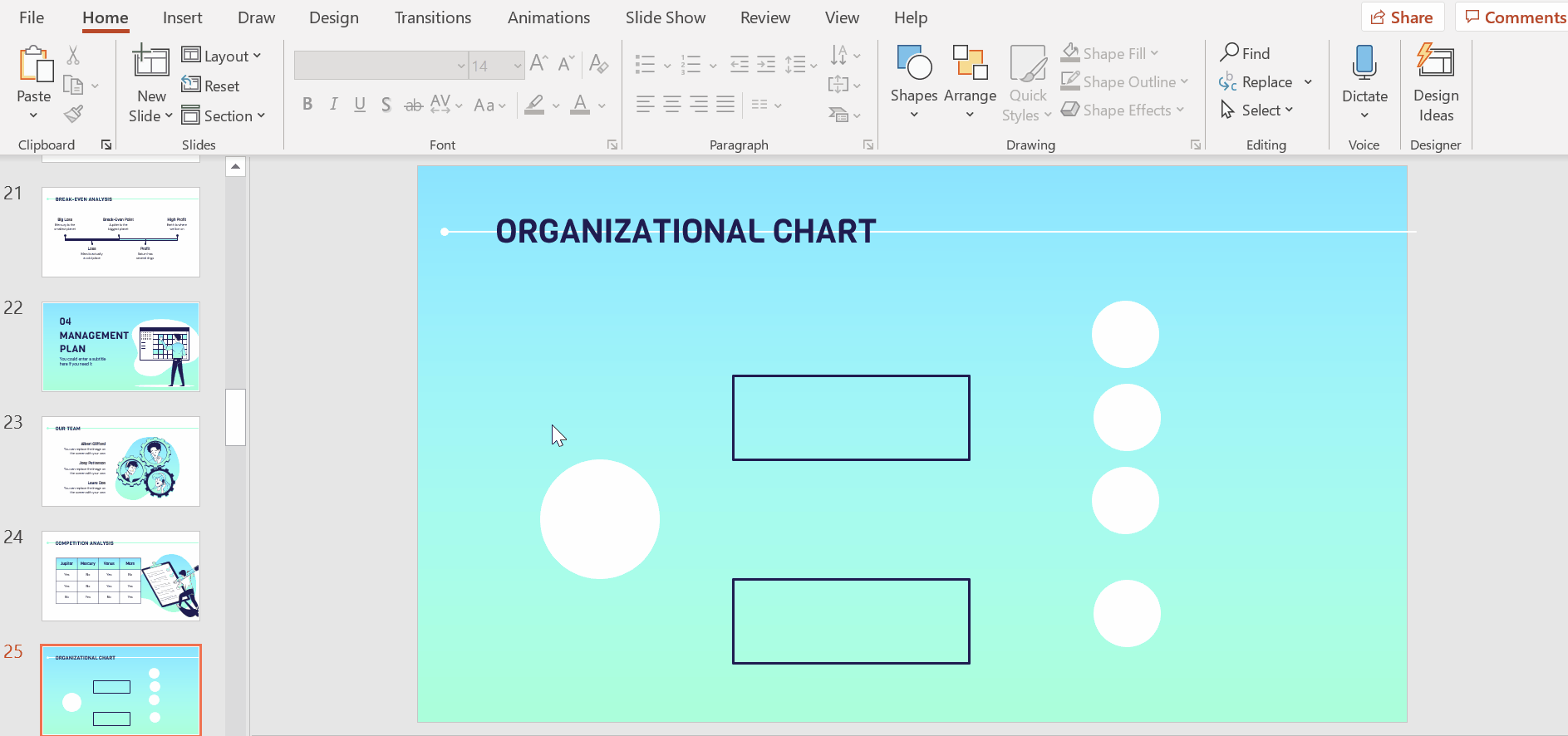 How to Create an Organizational Chart in PowerPoint -10