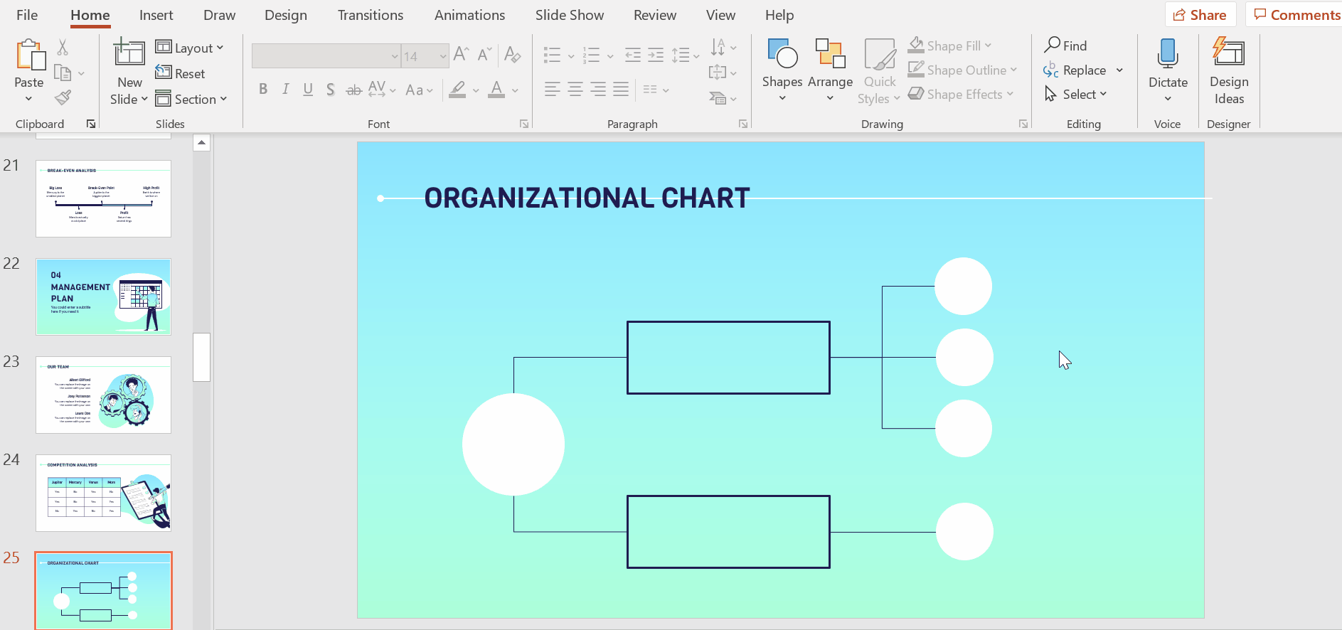 How to Create an Organizational Chart in PowerPoint -11