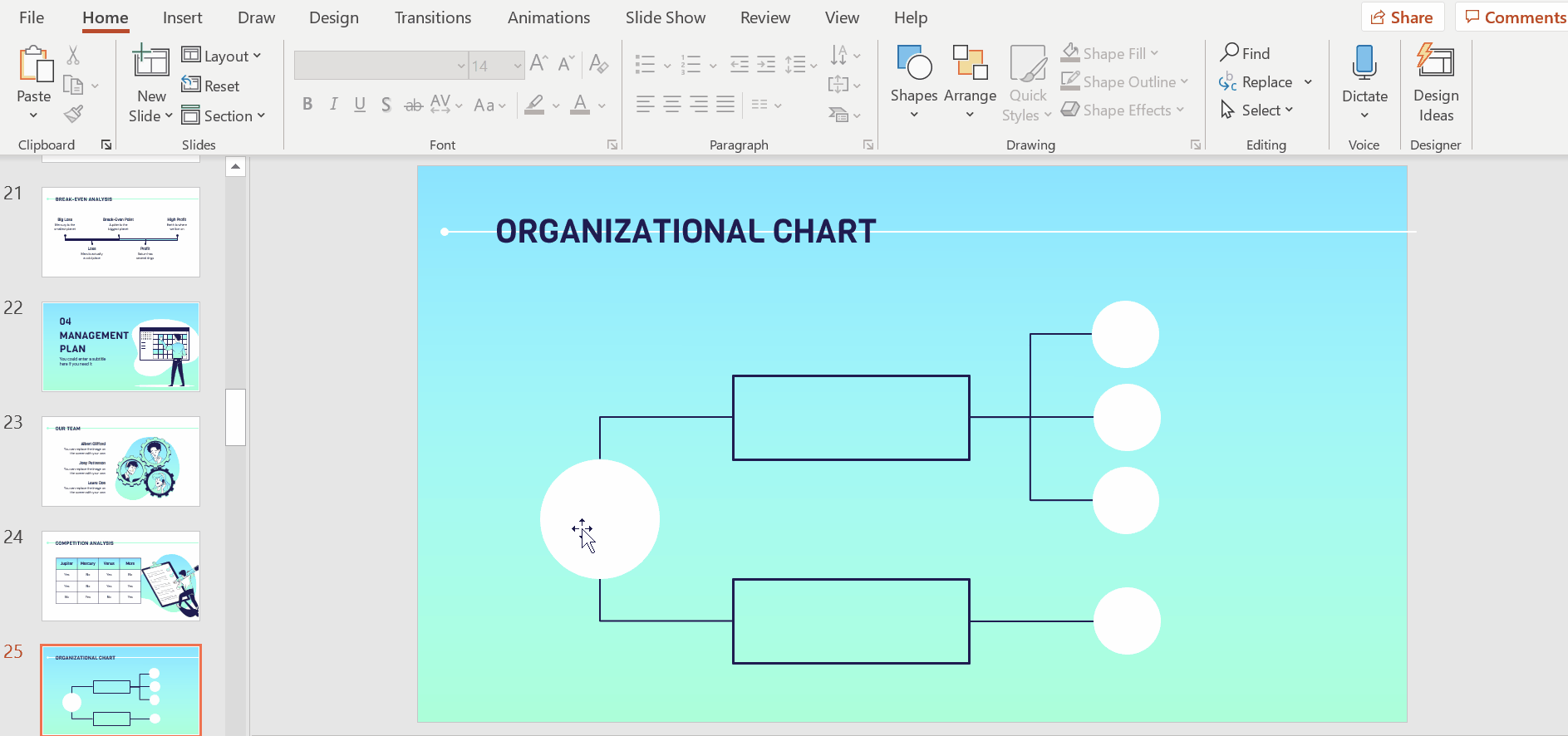 How to Create an Organizational Chart in PowerPoint -12