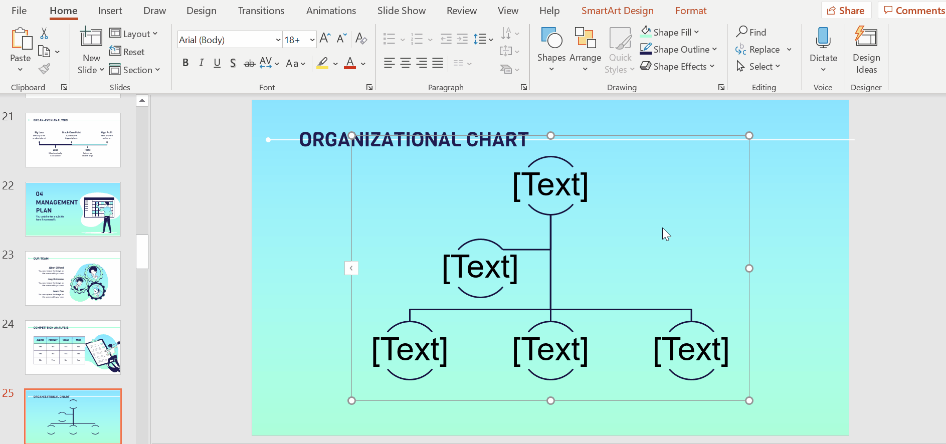 How to Create an Organizational Chart in PowerPoint -2