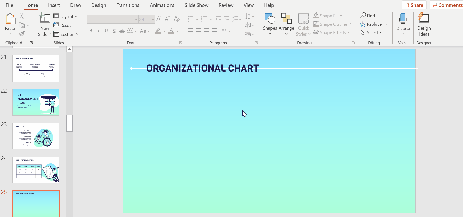 How to Create an Organizational Chart in PowerPoint -4