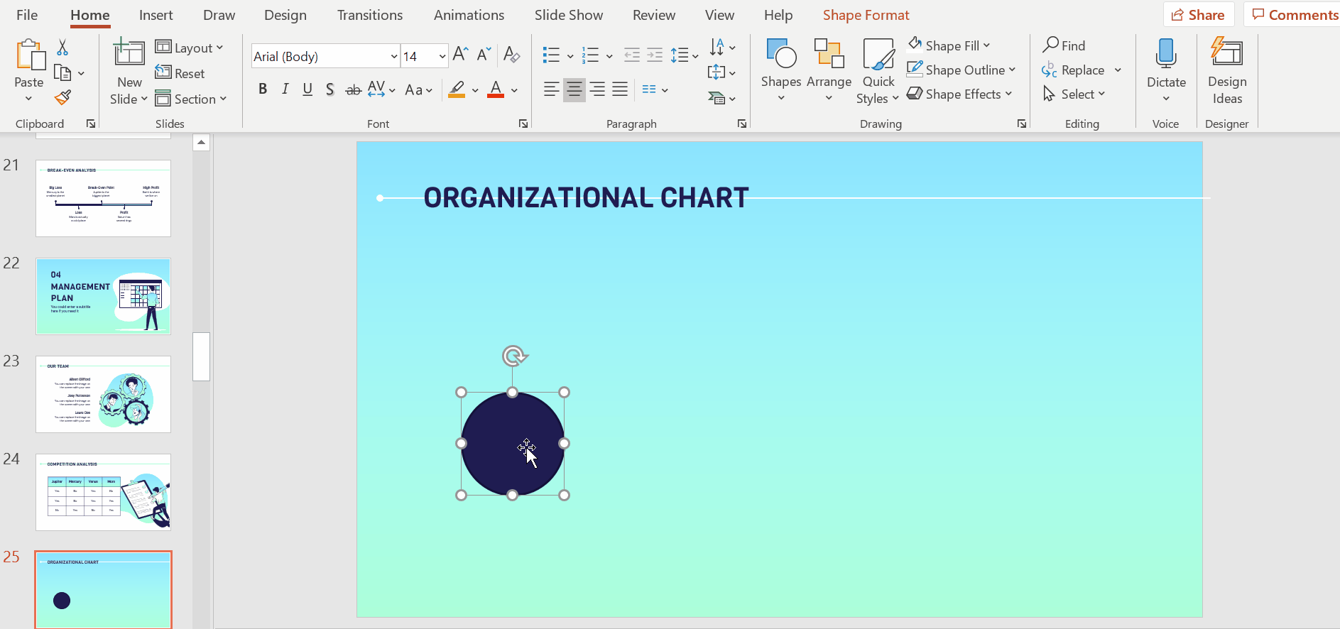 How to Create an Organizational Chart in PowerPoint -5