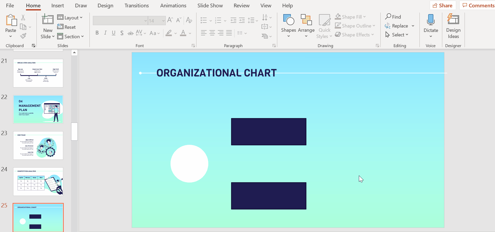 How to Create an Organizational Chart in PowerPoint -7