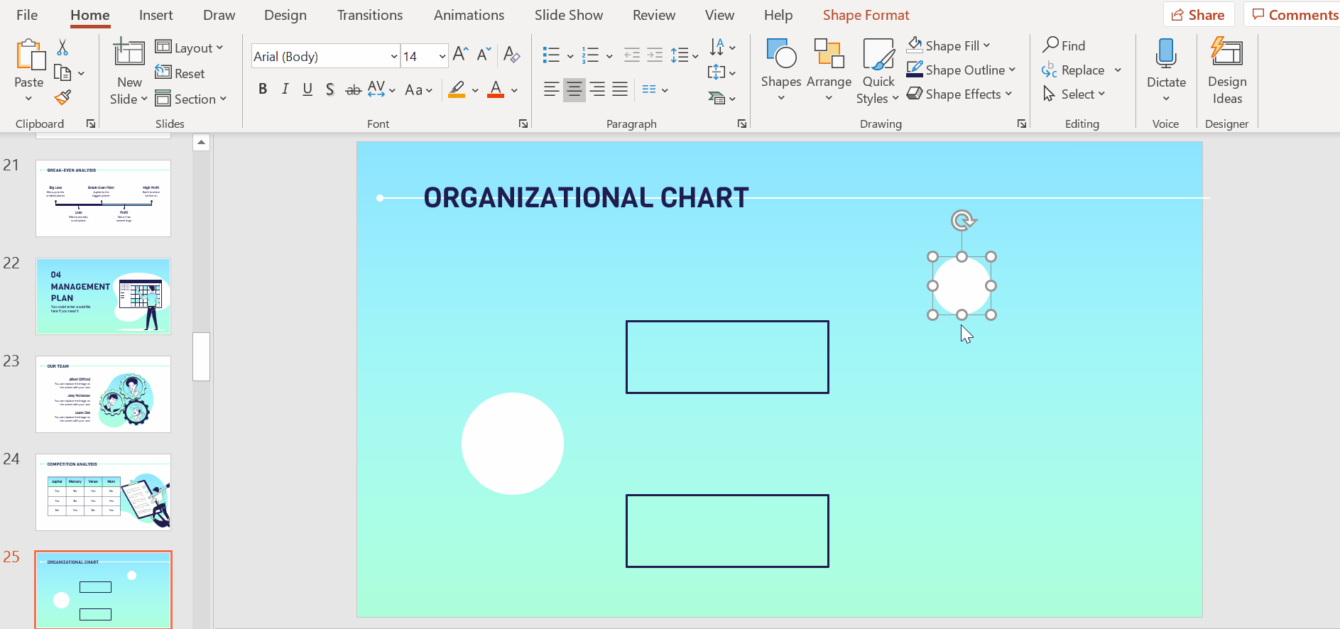 How to Create an Organizational Chart in PowerPoint -9