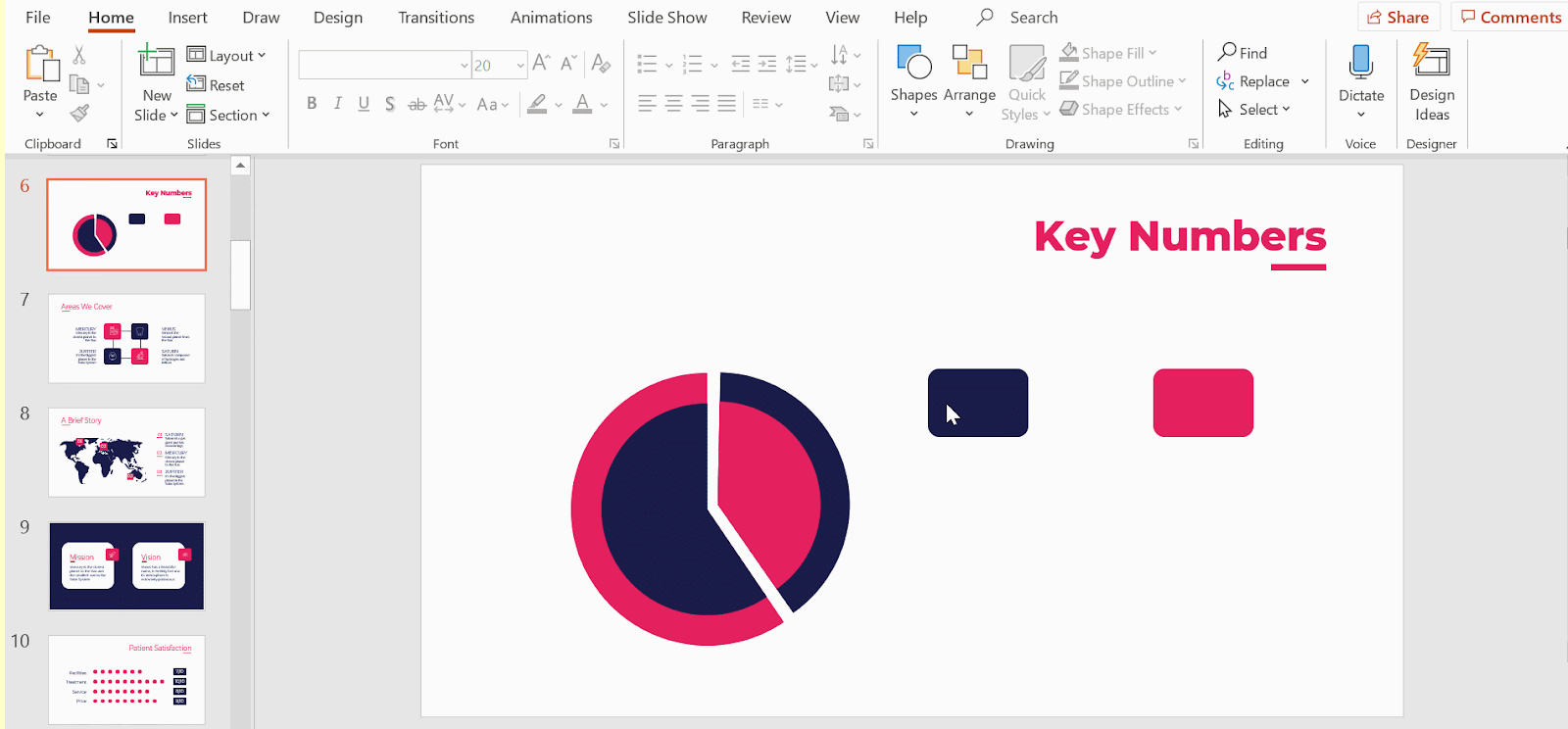 How to Make a Radial Chart in PowerPoint -12