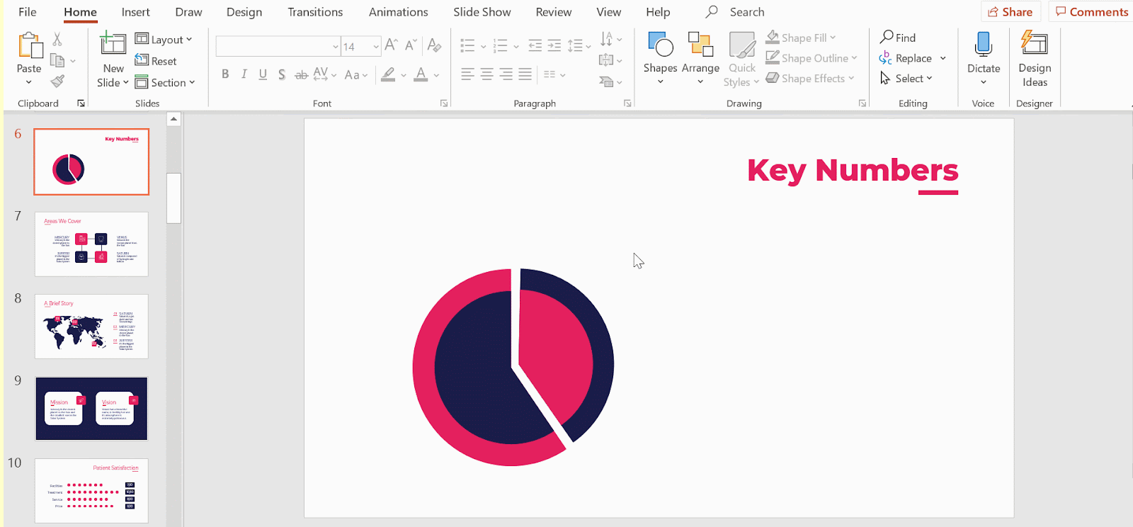 How to Make a Radial Chart in PowerPoint -10