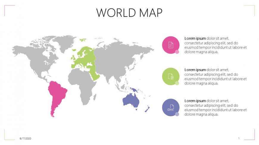 Editable World Map Powerpoint Template