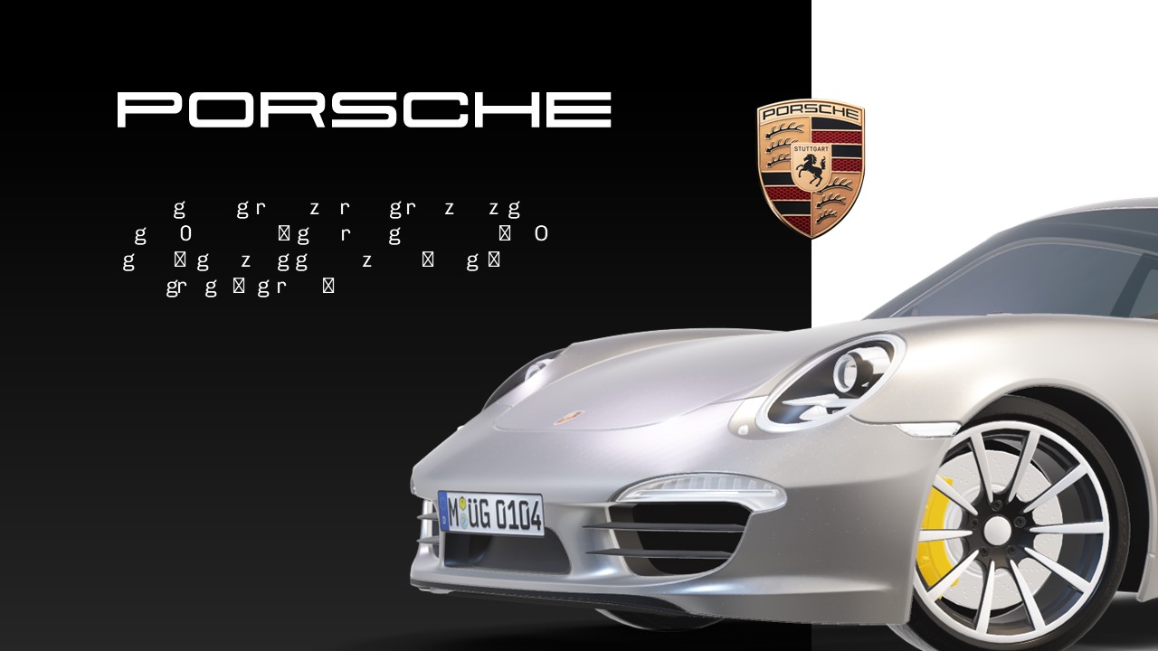 Porsche Animated PowerPoint Template 3