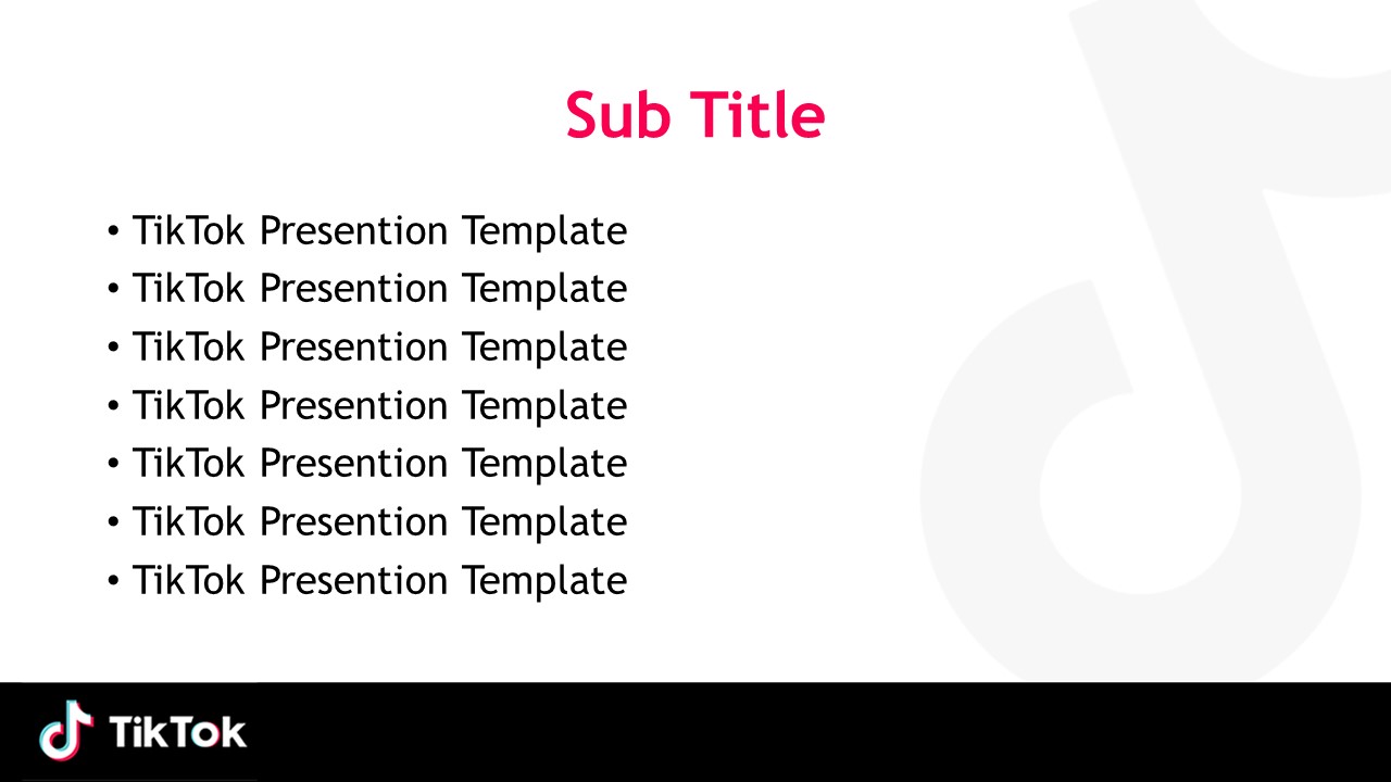 TikTok Presentation Template 2