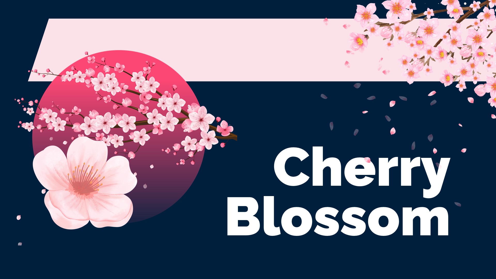 Cherry Blossom PowerPoint Template 1