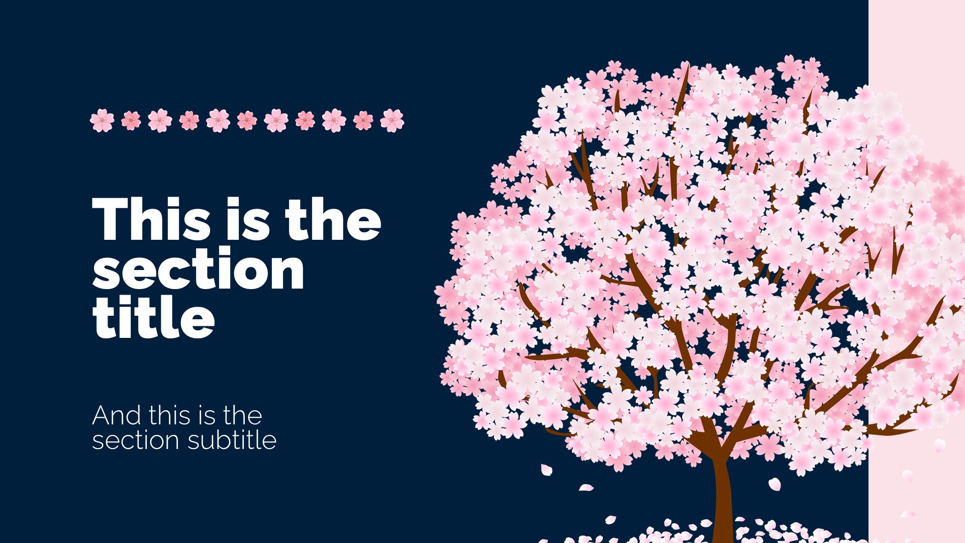 Cherry Blossom PowerPoint Template 4