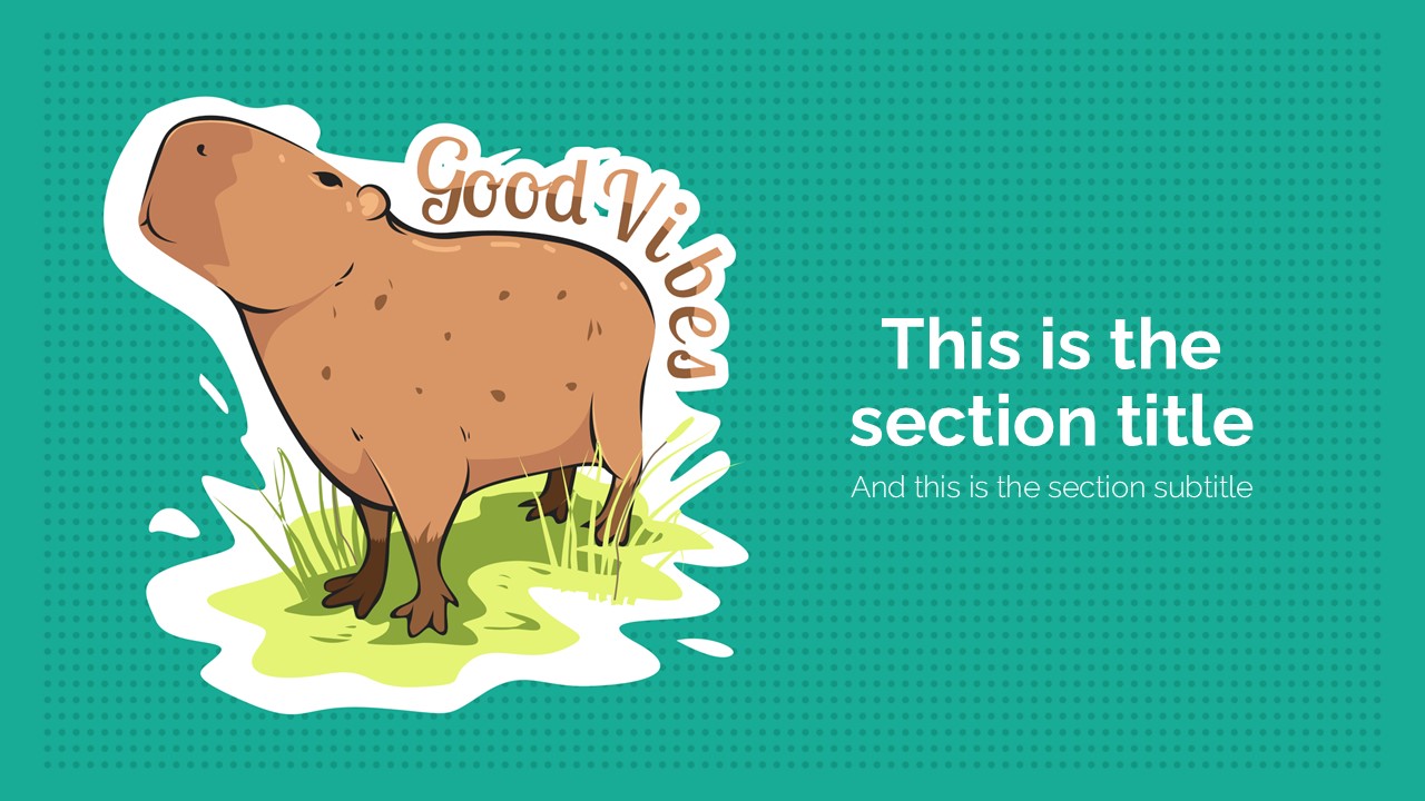 Capybara PowerPoint Template 3