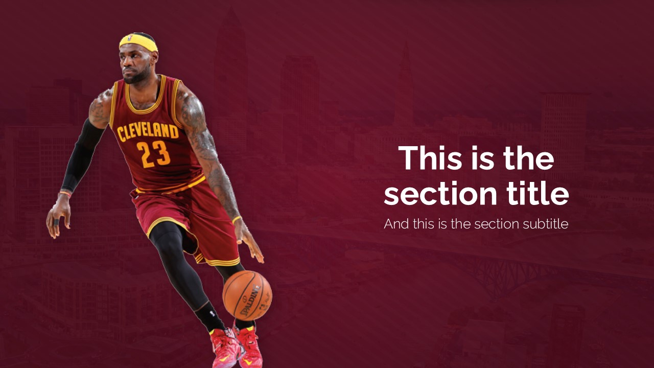 Cleveland Cavaliers PowerPoint Template 3