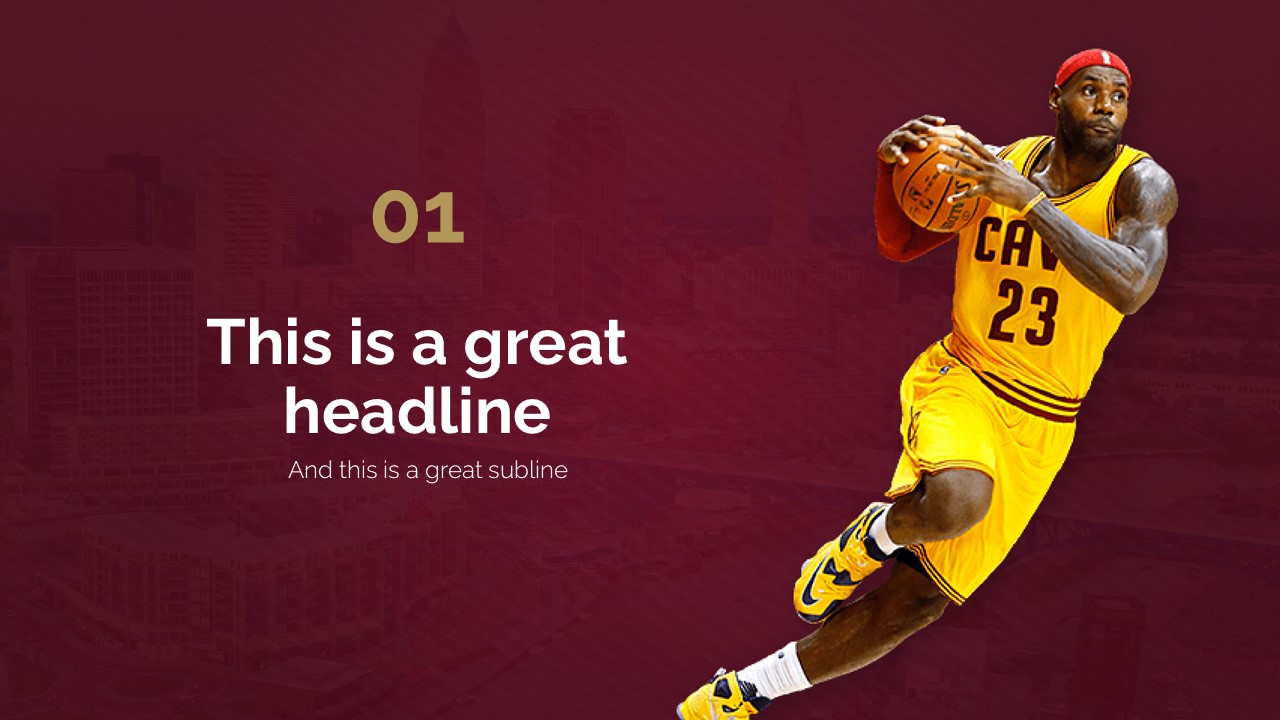 Cleveland Cavaliers PowerPoint Template 4