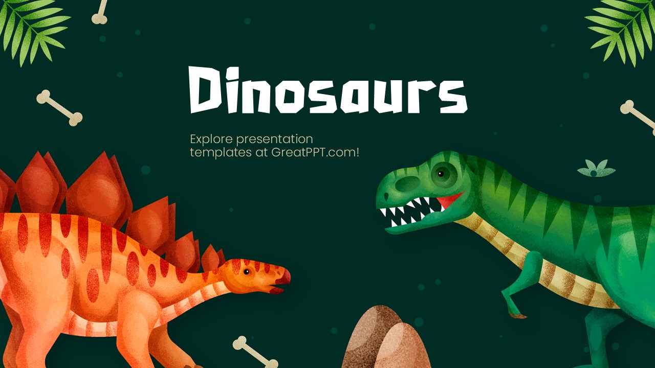 Dinosaurs PowerPoint Template 1