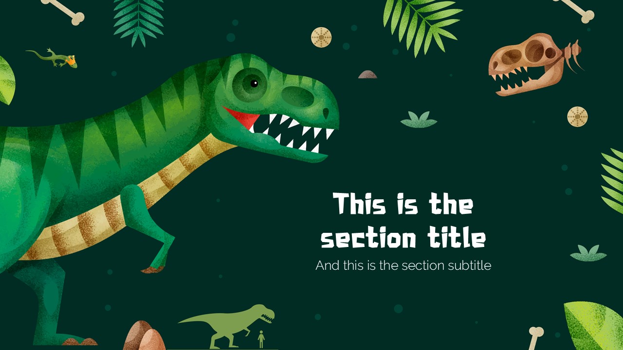 Dinosaurs PowerPoint Template 3