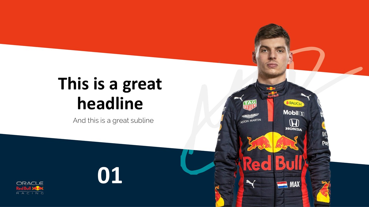 Max Verstappen PowerPoint Template 4