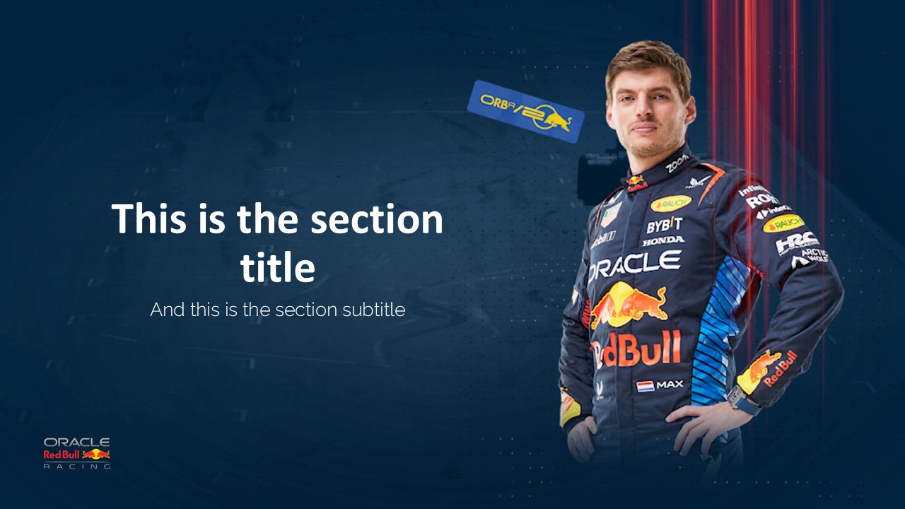 Red Bull F1 Team PowerPoint Template 3