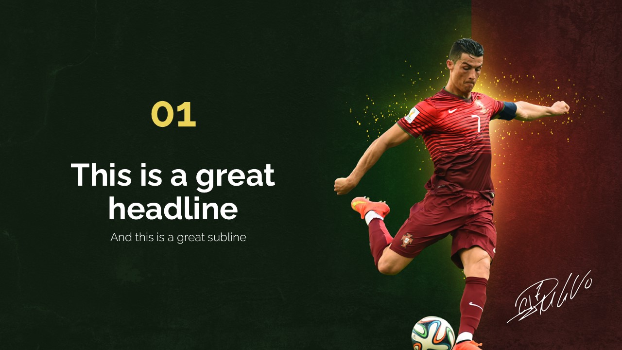 Ronaldo PowerPoint Template 4