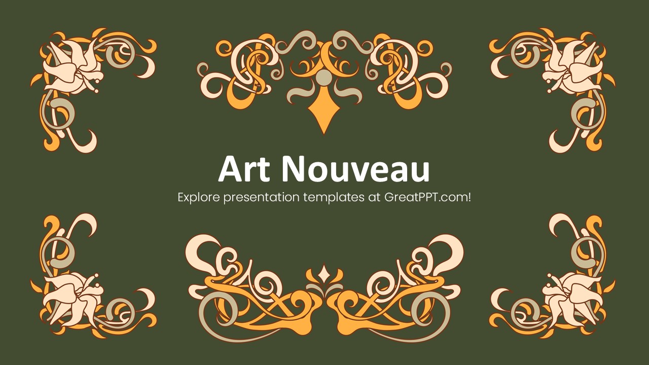 Art Nouveau PowerPoint Template 1