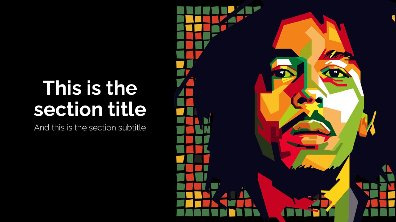 Bob Marley PowerPoint Template 3