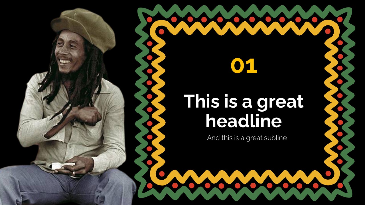 Bob Marley PowerPoint Template 4