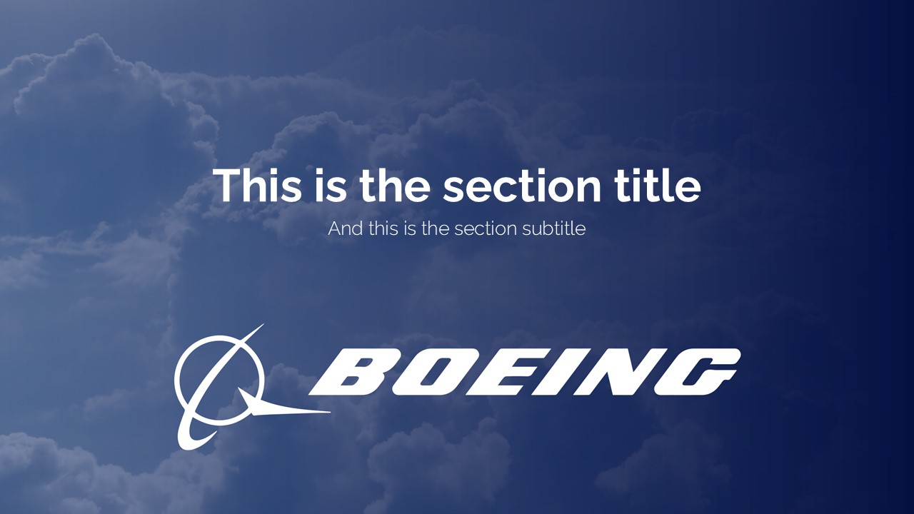 Boeing PowerPoint Template 3