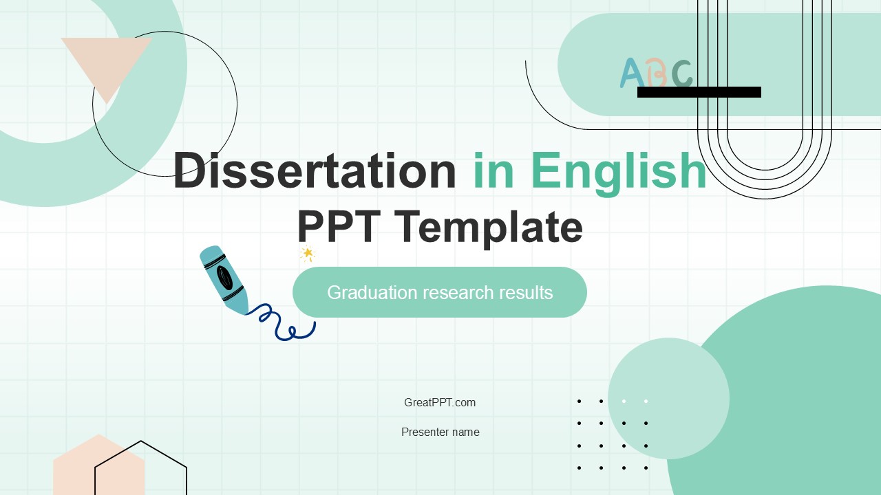 Green Dissertation Presentation Template 1