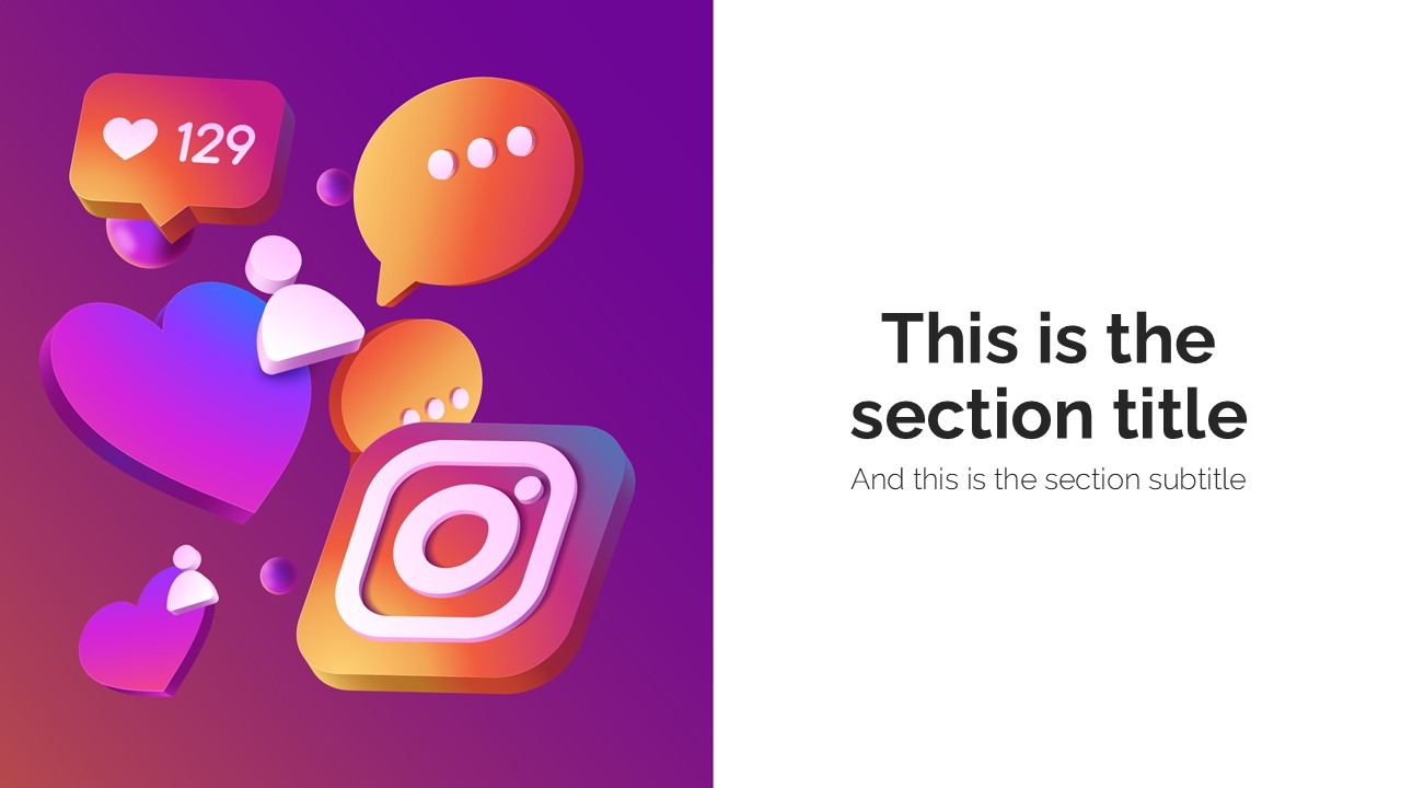 Instagram PowerPoint Template 3