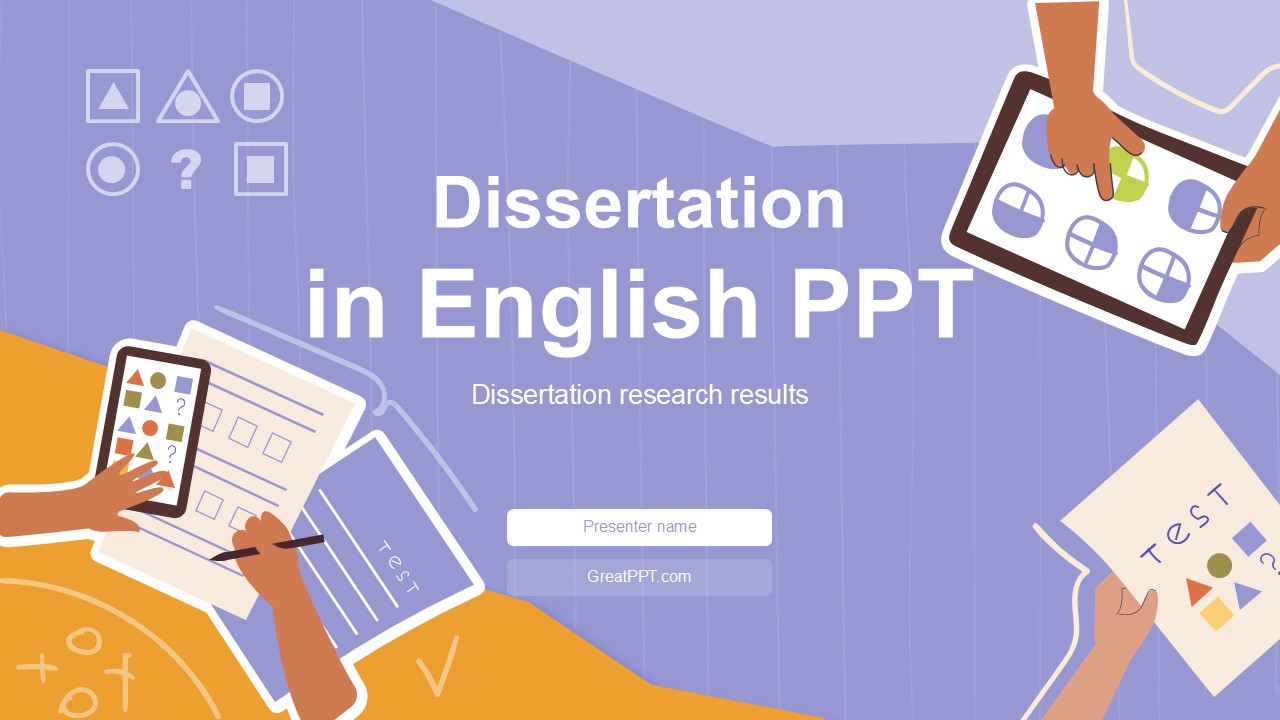 Purple Dissertation Presentation Template 1