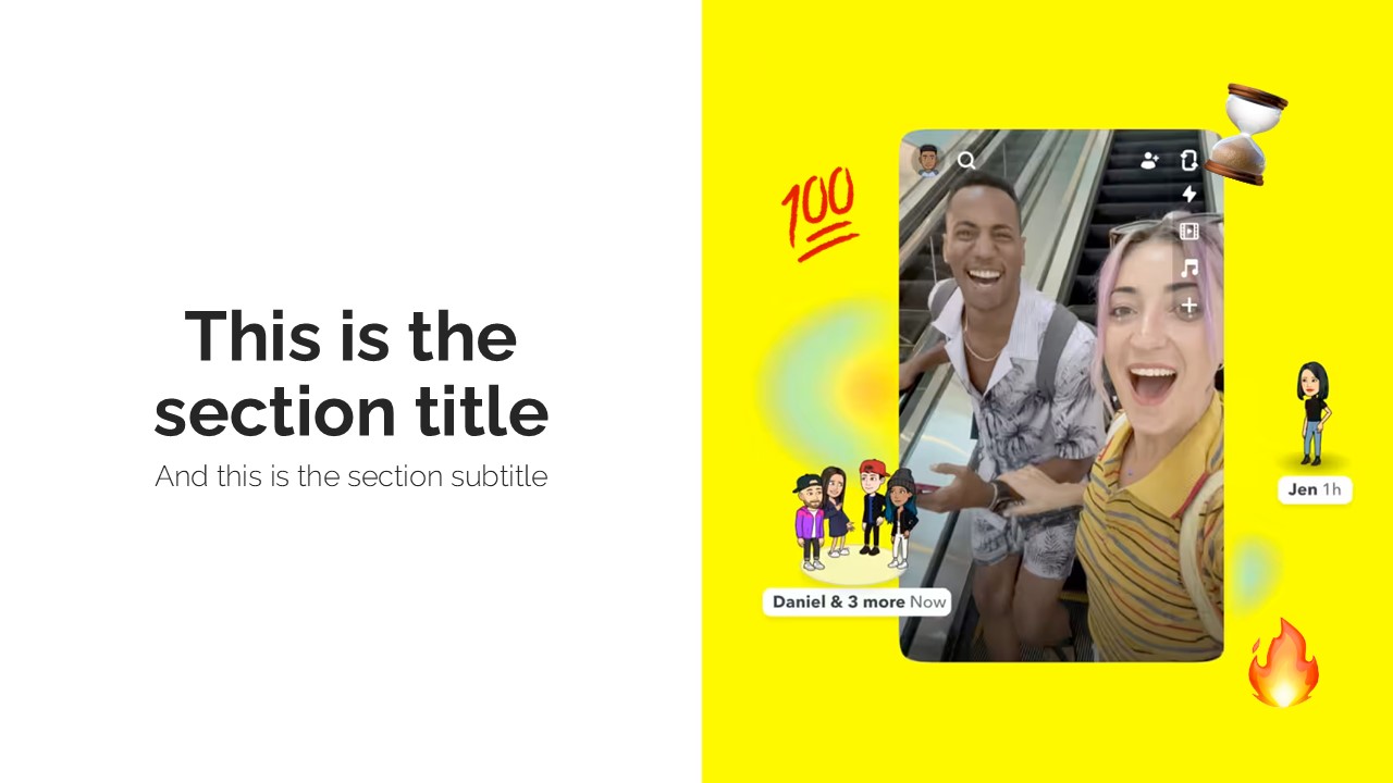 Snapchat PowerPoint Template 3