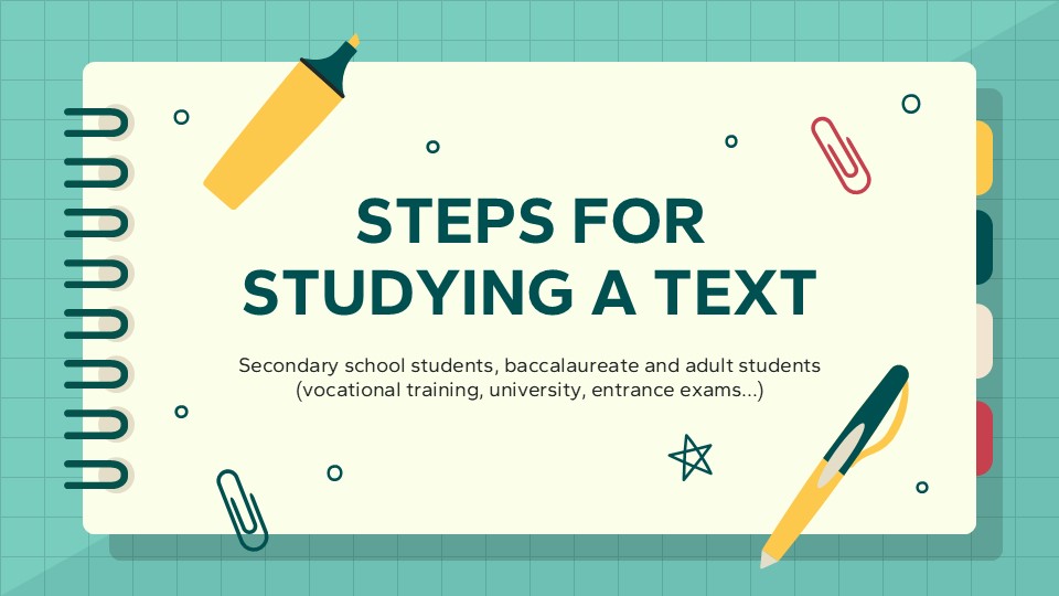 Steps for Studying a Text 1