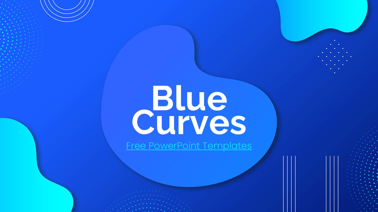 Blue Curves PowerPoint Template 1