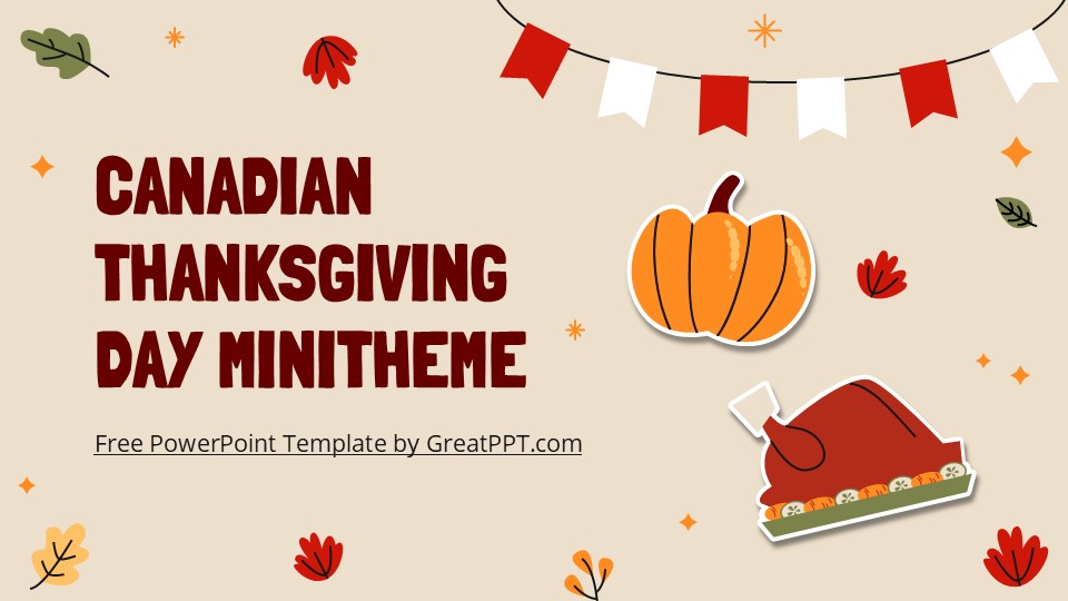 Canadian Thanksgiving Day PowerPoint Template 1