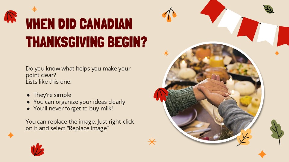 Canadian Thanksgiving Day PowerPoint Template 5