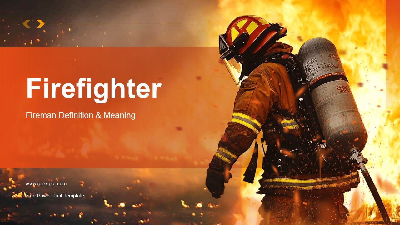 Firefighter PowerPoint Template 1