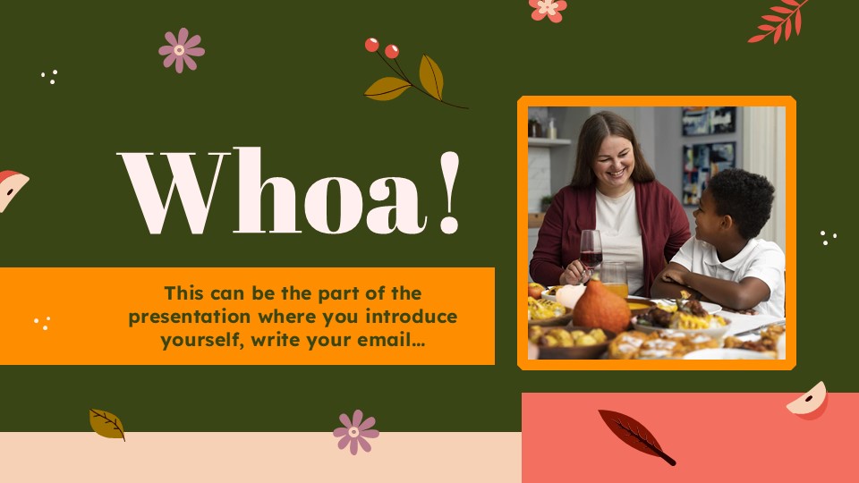 Thanksgiving Traditions PowerPoint Template 3