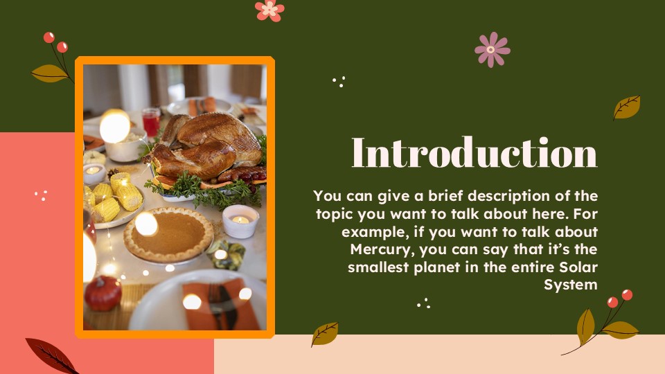 Thanksgiving Traditions PowerPoint Template 4